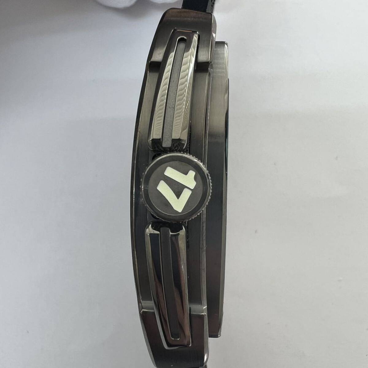 *1 иен старт *CIGA Designsiga дизайн каркас мужские наручные часы самозаводящиеся часы работа черный цвет резиновая лента ремень оригинальный б/у товар 