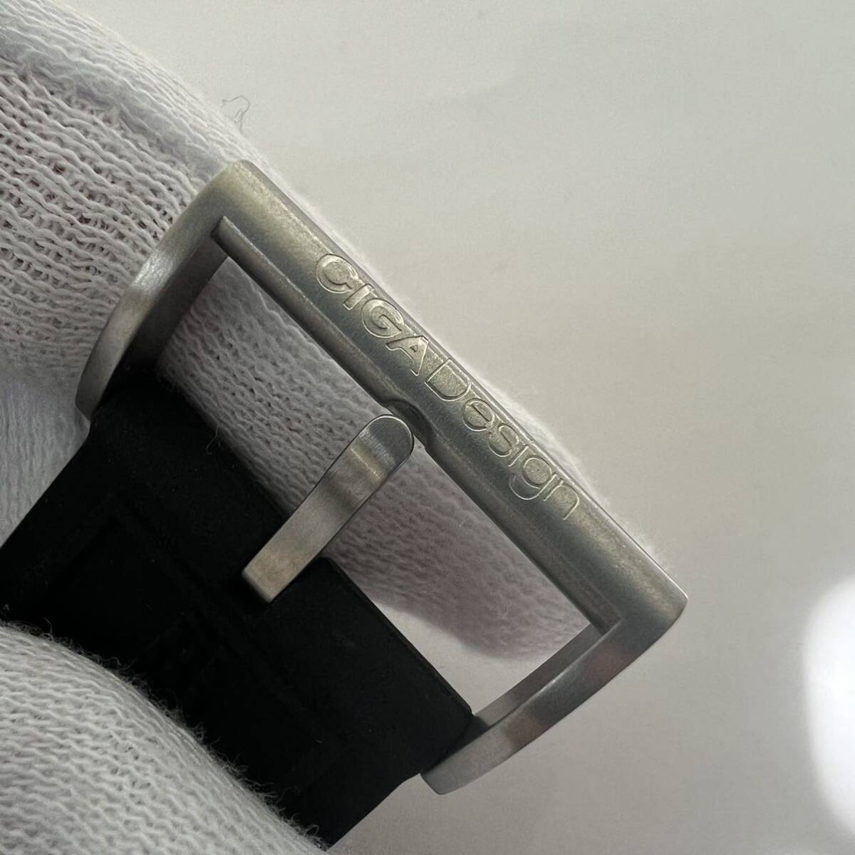 *1 иен старт *CIGA Designsiga дизайн каркас мужские наручные часы самозаводящиеся часы работа черный цвет резиновая лента ремень оригинальный б/у товар 