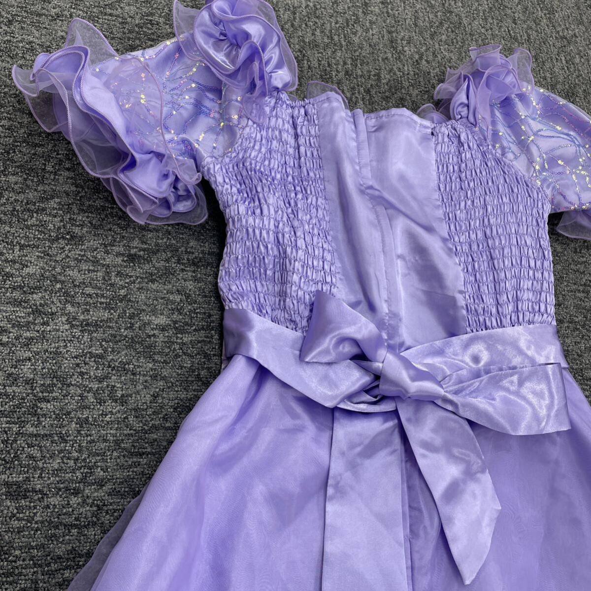 65 AvivaRe Mai pcs costume long dress M~L stage costume color dress presentation Event party costume dress purple pastel musical performance . purple 