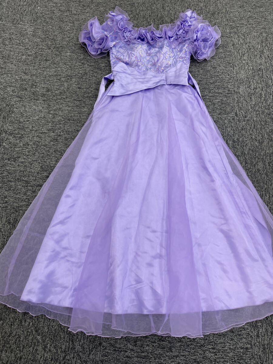 65 AvivaRe Mai pcs costume long dress M~L stage costume color dress presentation Event party costume dress purple pastel musical performance . purple 