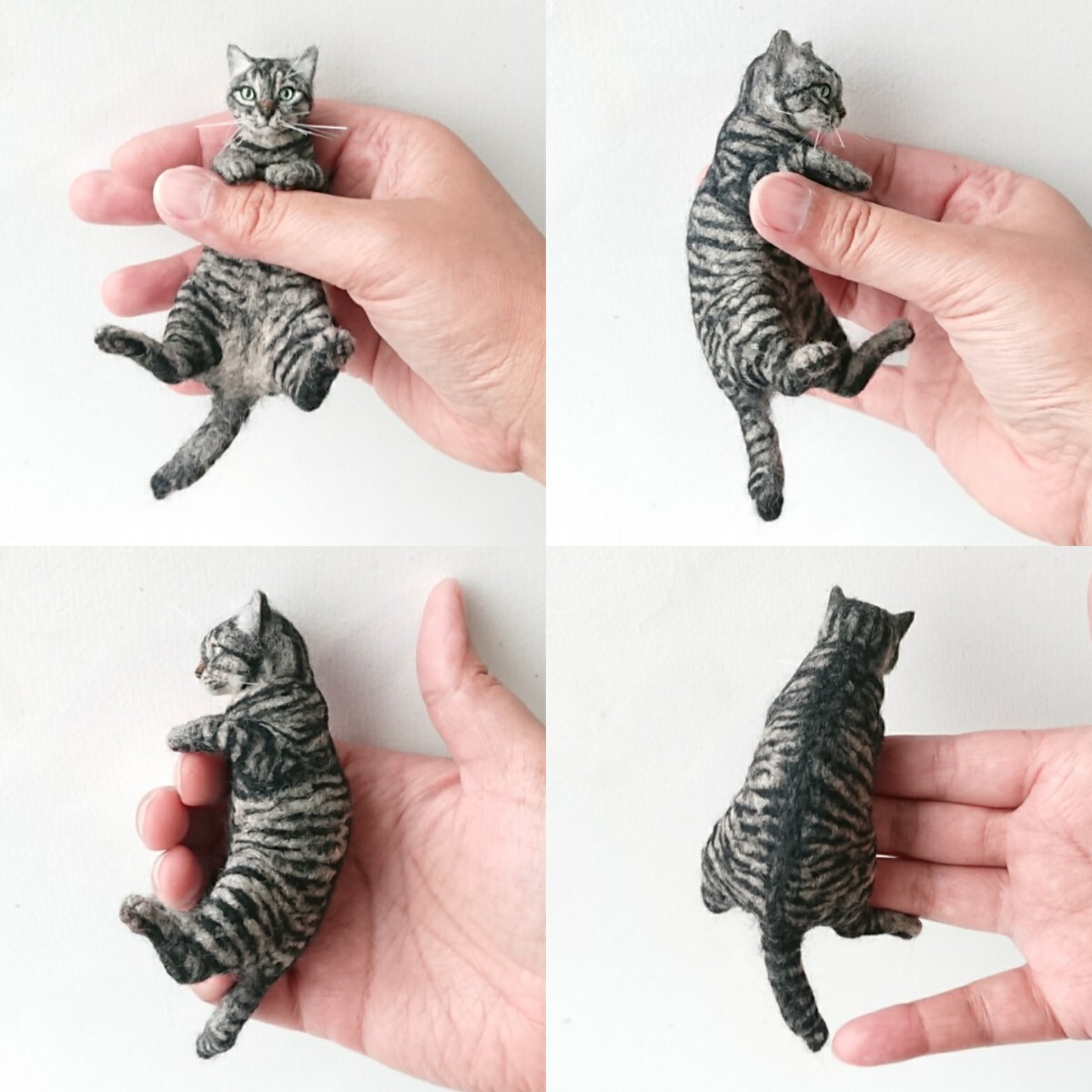 羊毛フェルト猫 うちの猫(かぎ) ハンドメイドの画像6