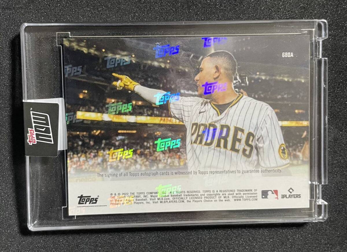 【デザイン秀逸】 mlb topps now auto manny machado 直筆サインカード 99枚限定の画像2