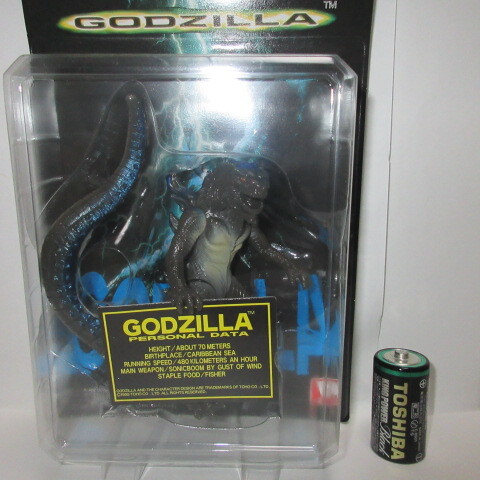 新品 当時物 ハーティロビン ユタカ リアルヒーローシリーズ TOHO 東宝 1998年 アメリカ ハリウッド 映画 GODZILLA ブリスター フィギュア_画像2