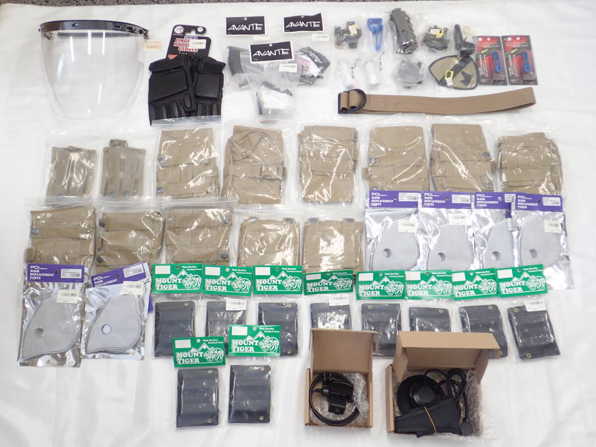 0510②[H]!35 point and more large amount set sale airsoft Survival game mask face shield another parts etc. various equipment personal equipment!