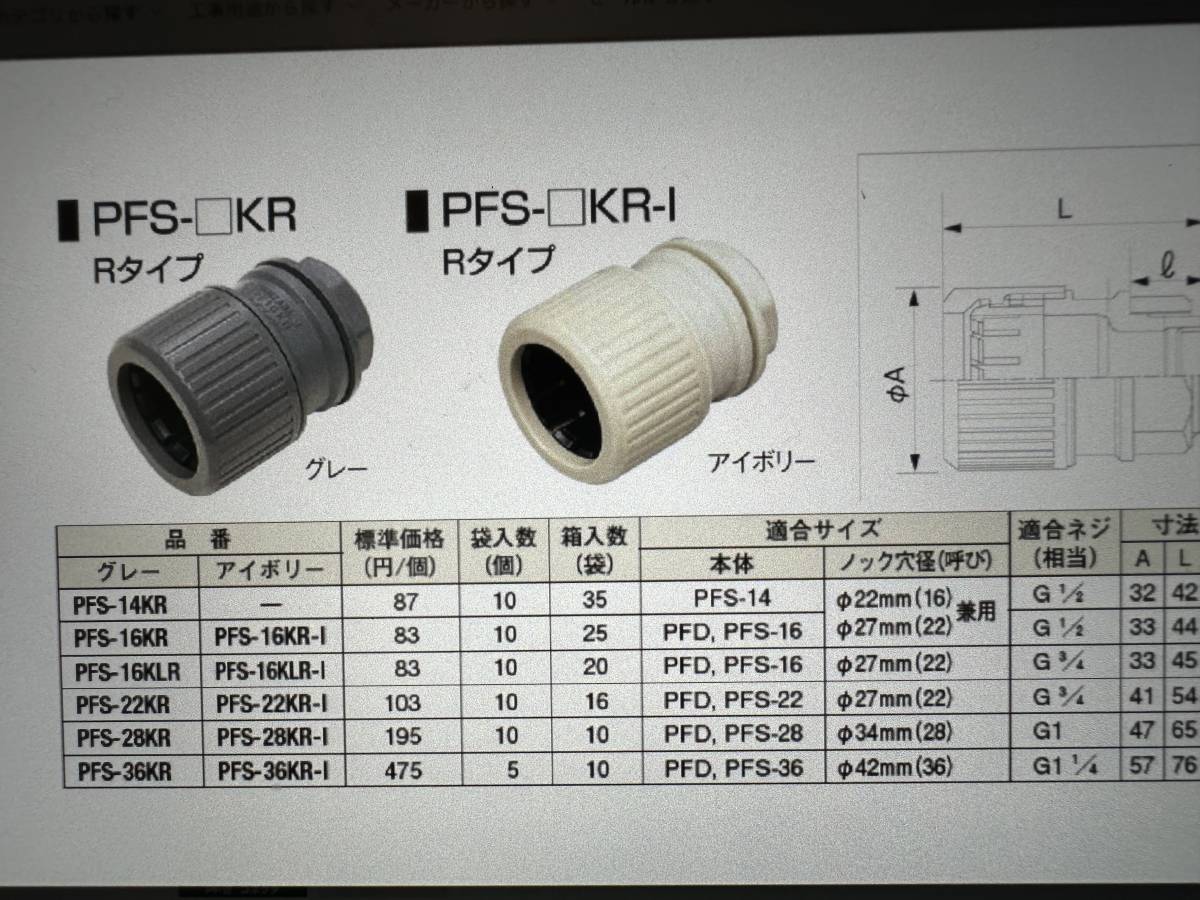 防水コネクター(古河) 10個アイボリー色/古河電工PFS-28KR-I_画像2