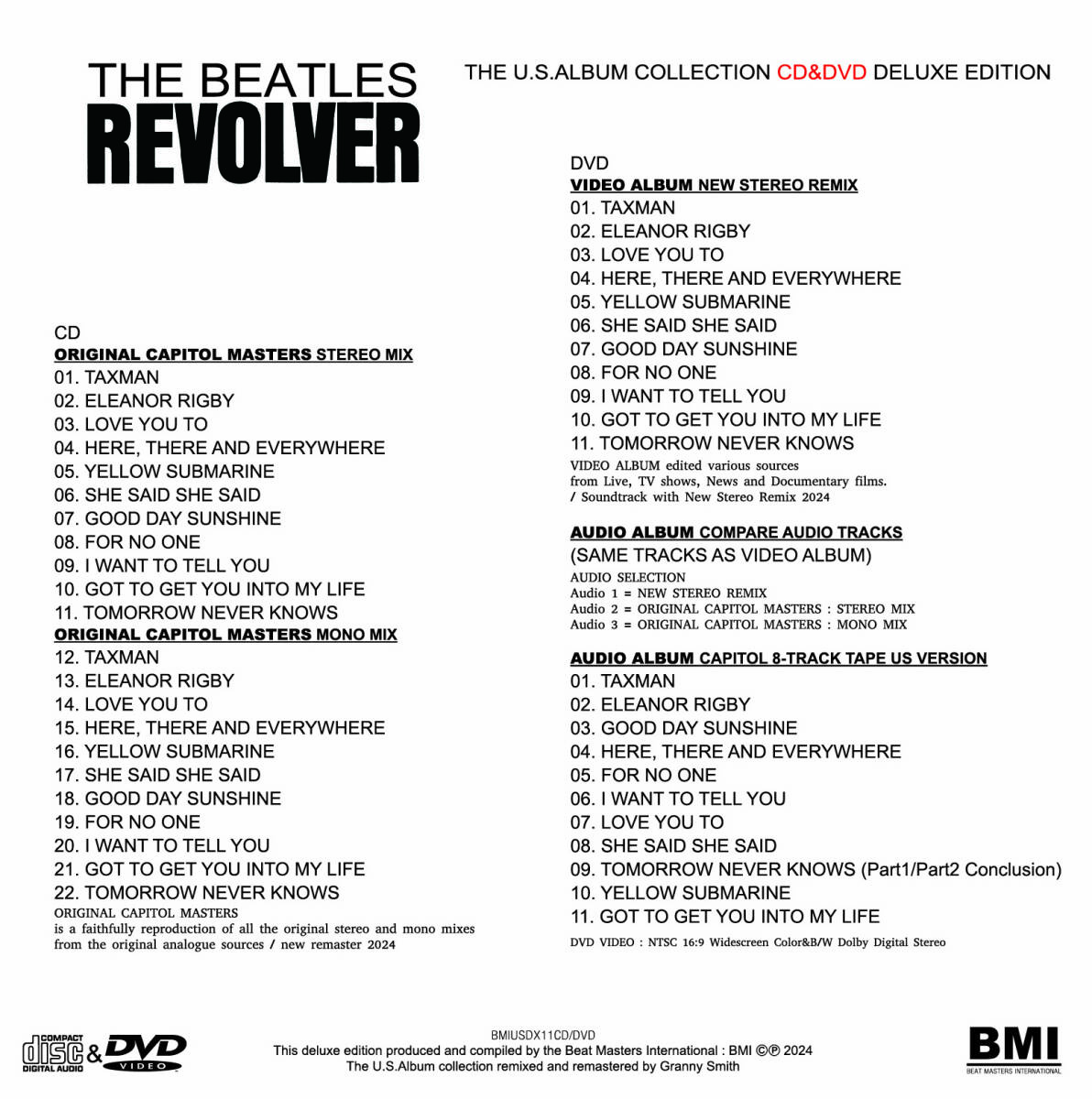 THE BEATLES / REVOLVER U.S.ALBUM COLLECTION 100セット限定紙ジャケ (CD+DVD)の画像2