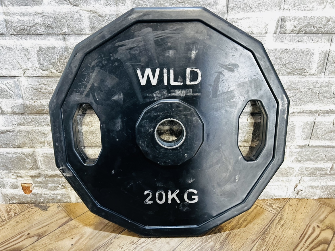 WILDFIT ワイルドフィット オリンピックプレートセット 1.25Kg×4/2.5Kg×4/5Kg×4/10Kg×4/15Kg×2/20Kg×2/計145kg 穴径50mm「S17744」_画像8