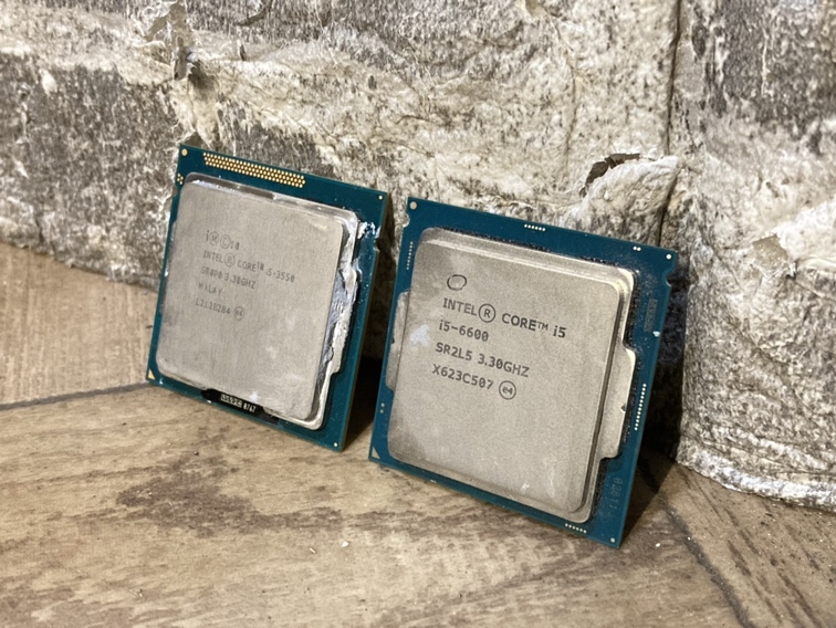 Intel CPUセット i5-6600/3550 2枚セット 動作未確認 「17804」_画像1