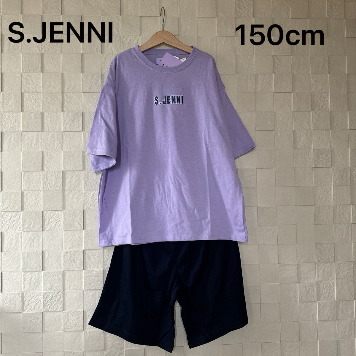 新品 S.JENNI エスドットジェニィ 女の子 ジュニア 半袖パジャマ （半袖Tシャツ&ハーフパンツ）ルームウェア 150cm