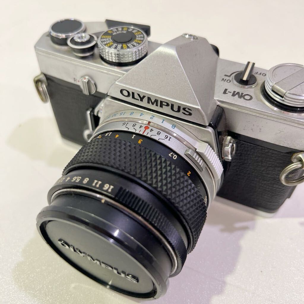 【希少】 OLYMPUS オリンパス OM-1 フィルムカメラ 1:1.4 50mm レトロ 60サイズ（486）の画像7