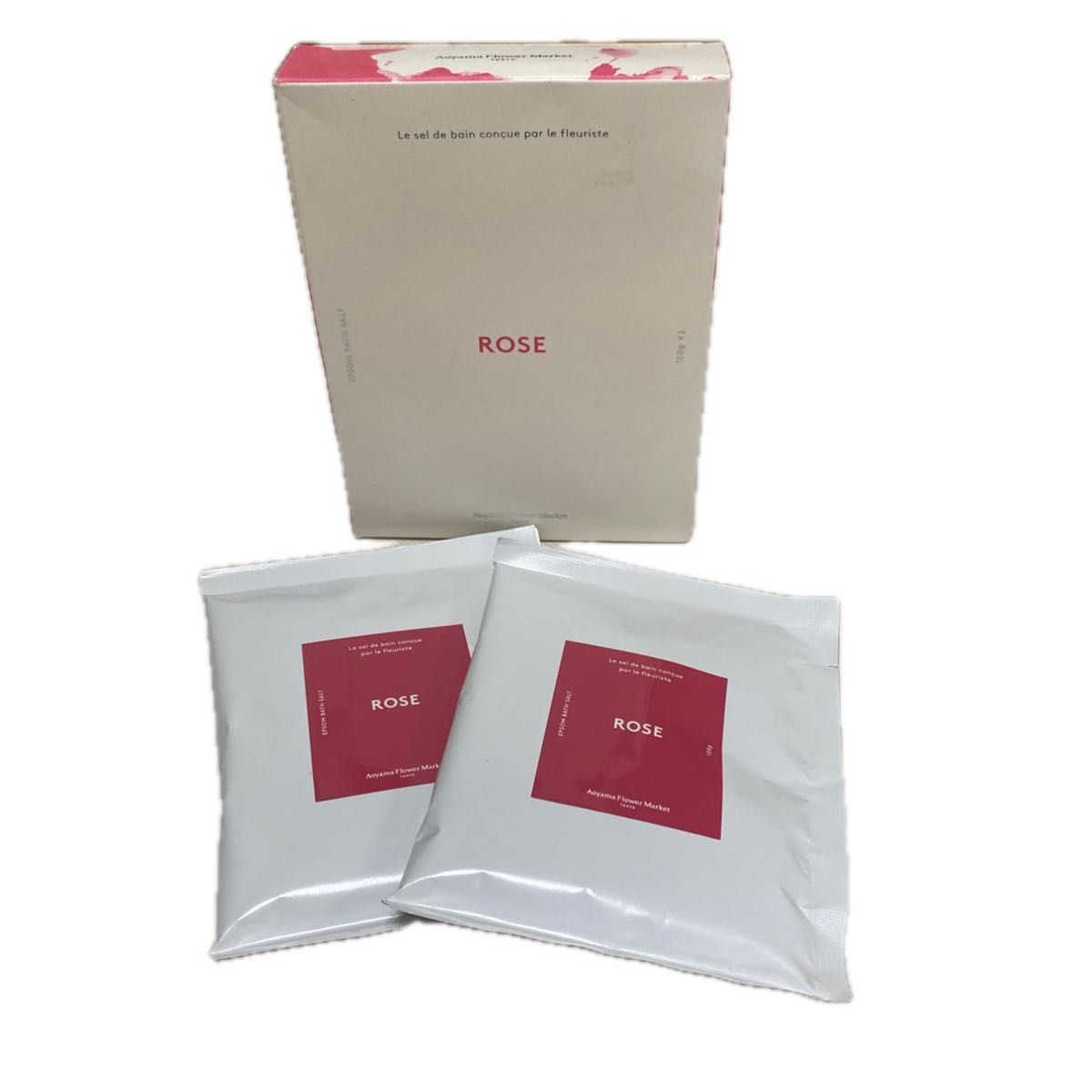 ROSE 花屋が作ったオリジナルのバスソルト　エプソムバスソルト　ローズ　浴用化粧品　MADE IN JAPAN 入浴剤　200g