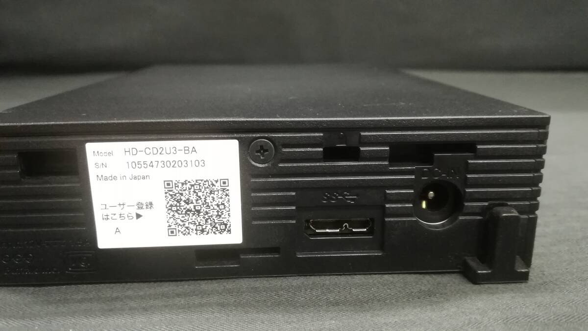 【動作品♪】BUFFALO バッファロー HD-CD2U3-BA 2TB[2000GB]外付け HDD 使用時間：6830時間_画像5