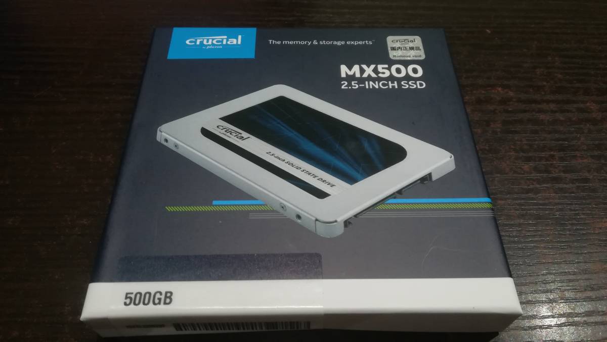 ☆【新品/未開封♪】crucial SSD MX500 CT500MX500SSD1/JP [500GB SATA] 2.5インチ SSDの画像1