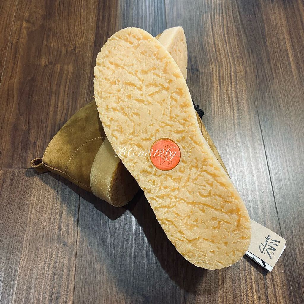 新品 ZARA×Clarks 本革 レザーブーツ 27 5cm 43 CAMEL メンズ 新品 ZARA×Clarks 本革 レザーブーツ 27 5cm 43 CAMEL メンズ