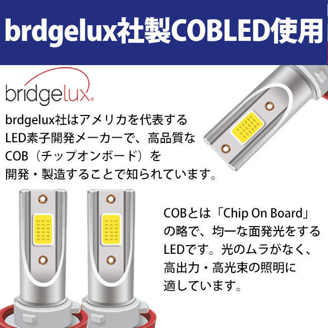 LED フォグランプ H8 H9 H11 H16 HB4 フォグライト バルブ イエロー 3000K おすすめ 車検対応 明るい ハロゲン プリウス ポン付け _画像4