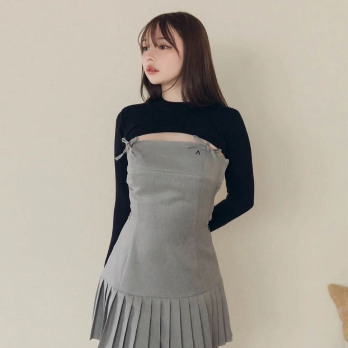 andmary Karen knit set mini dress アンドマリー