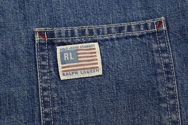 O-287★送料無料★超美品★POLO JEANS CO RALPH LAUREN ポロジーンズ ラルフローレン★ヴィンテージ加工デニム ノースリーブワンピース 120_画像3