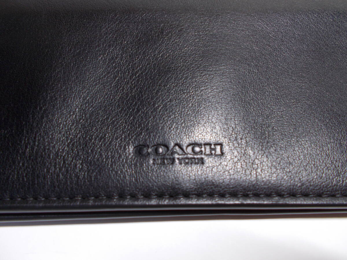 ●COACH/コーチ【長財布】カーフ レザー(calf leather)黒●_画像3