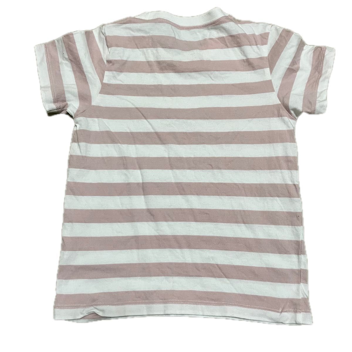 無印良品　ボーダーTシャツ　110サイズ　ピンク