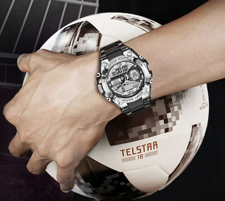 ■未使用-新品■デザインデジタル腕時計！シルバー スポーツ カシオ CASIO 機械式 防水 海外モデル 正規品 クロノグラフ G-SHOCK PROTREK_画像4