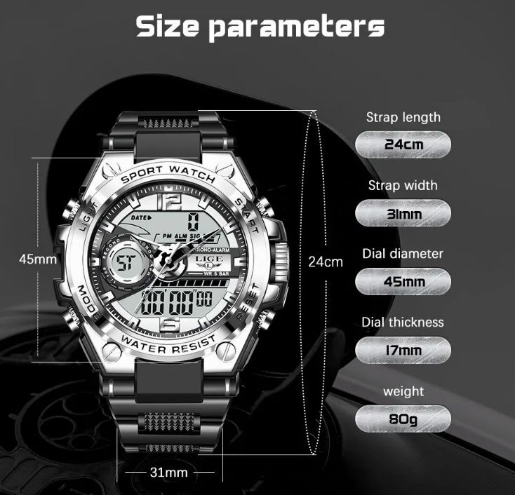 ■未使用-新品■デザインデジタル腕時計！シルバー スポーツ カシオ 機械式 防水 CASIO 海外モデル 正規品 クロノグラフ G-SHOCK _画像5