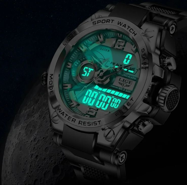 ■未使用-新品■デザインデジタル腕時計！シルバー スポーツ カシオ CASIO 機械式 防水 海外モデル 正規品 クロノグラフ G-SHOCK 5_画像8