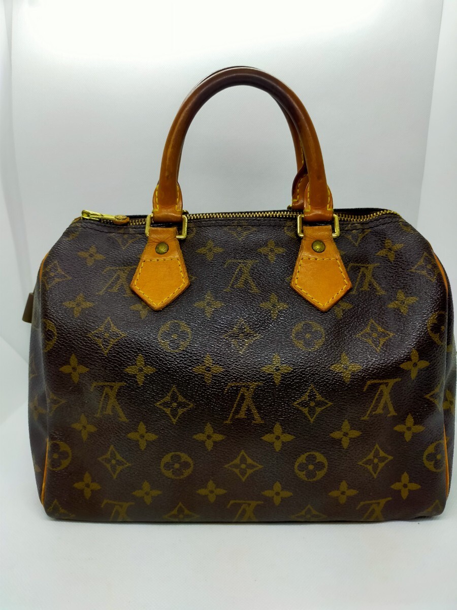 【ルイ ヴィトン/モノグラム/スピーディ25/ハンドバッグ/ゴールド金具/レディース/ブラウン系/ LOUIS VUITTON/浦R】_画像1