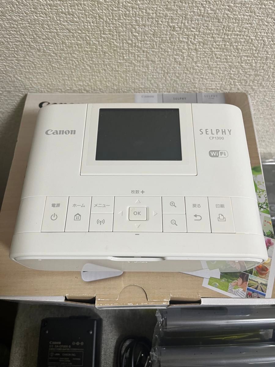 中古美品　Canon SELPHY インク　用紙　キャノン　CP1300 写真　プリンター　