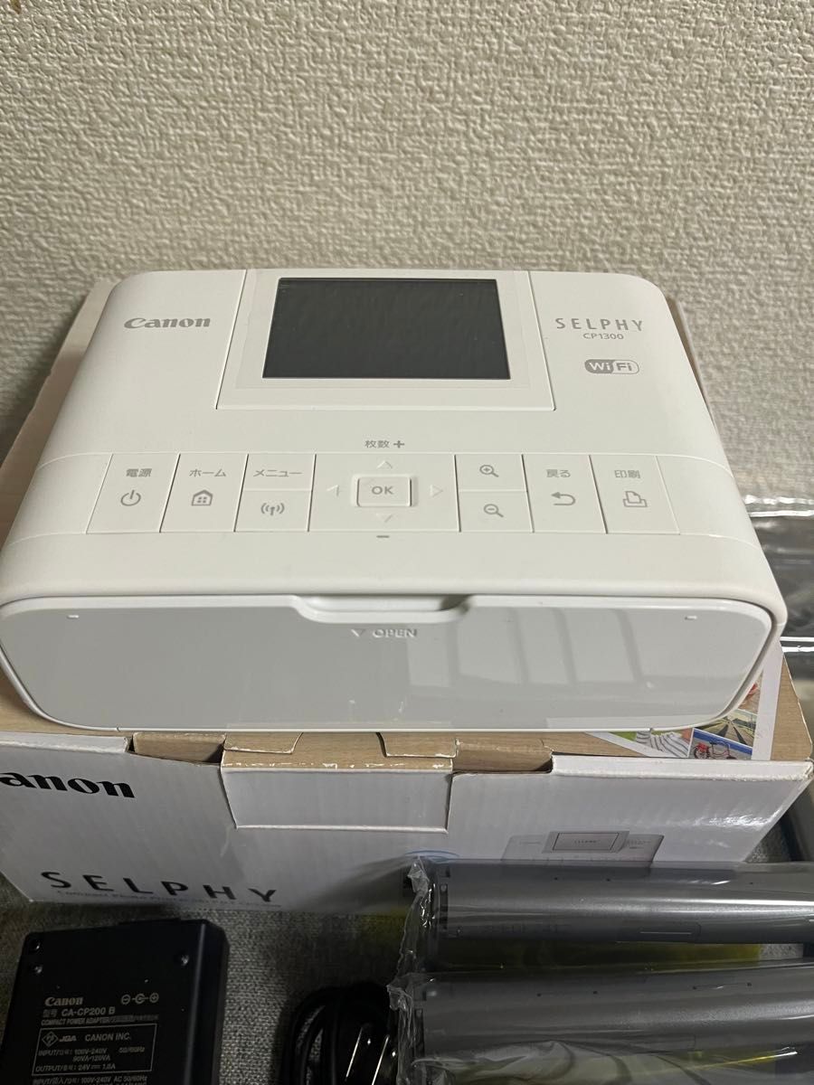 中古美品　Canon SELPHY インク　用紙　キャノン　CP1300 写真　プリンター　