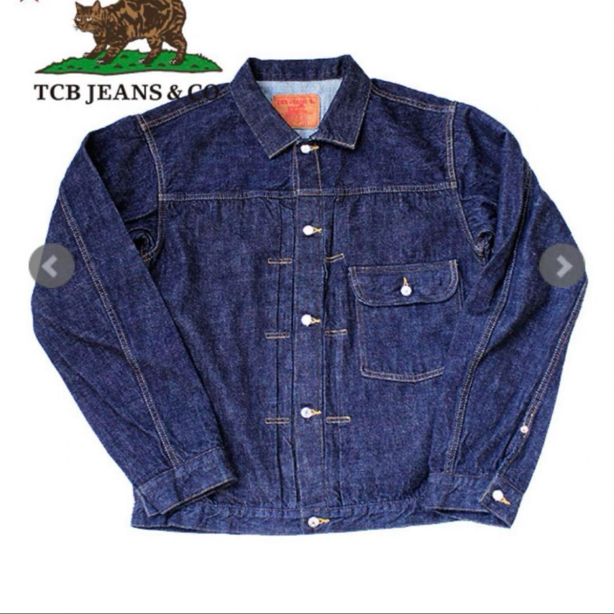 未使用 完売品 tcb jeans 46 1st ファースト T-BACK Gジャン デニム デニムジャケット