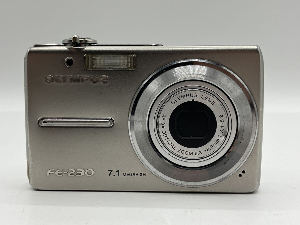 240409409004 OLYMPUS オリンパス FE-230 7.1MEGAPIXEL Lens AF 3X 6.3-18.9mm 1:3.1-5.9 コンパクトカメラ デジタルカメラ 中古_画像2