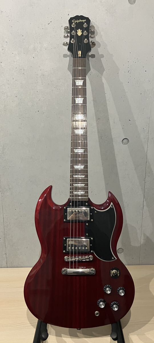 240419371003 Epiphone エピフォン エレキギター エレクトリックギター 100521471 ケース付 現状品 中古_画像1