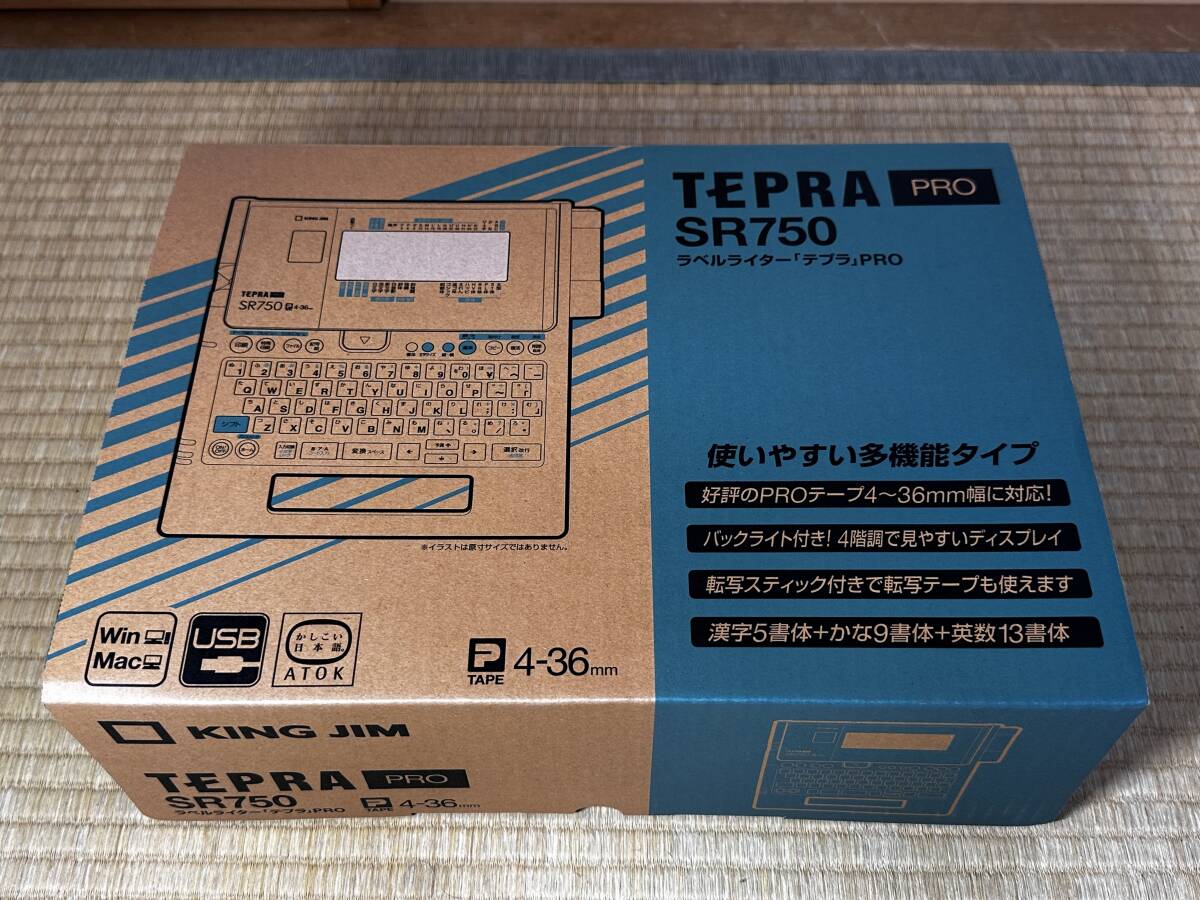 未使用品/キングジム TEPRA PRO テプラ ラベルライター SR750_画像1