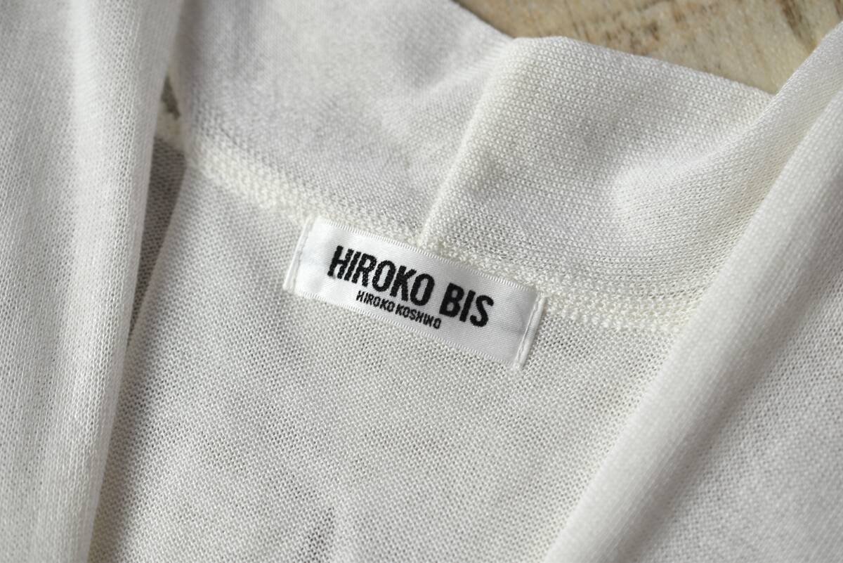 ヒロコビス HIROKOBIS 薄手ニットロングジレベスト 羽織りの画像4