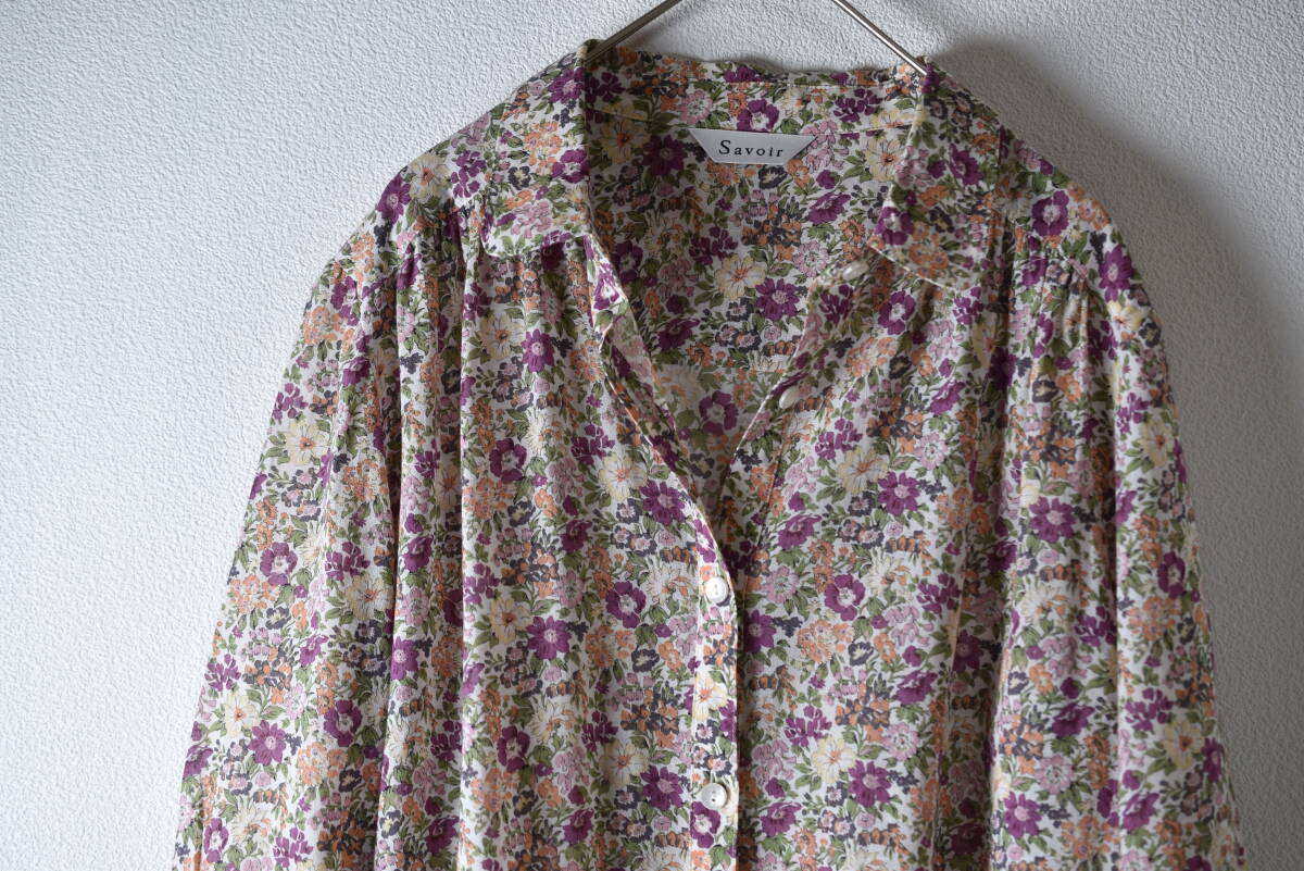 Savoirsavoa цветочный принт over блуза рубашка размер M