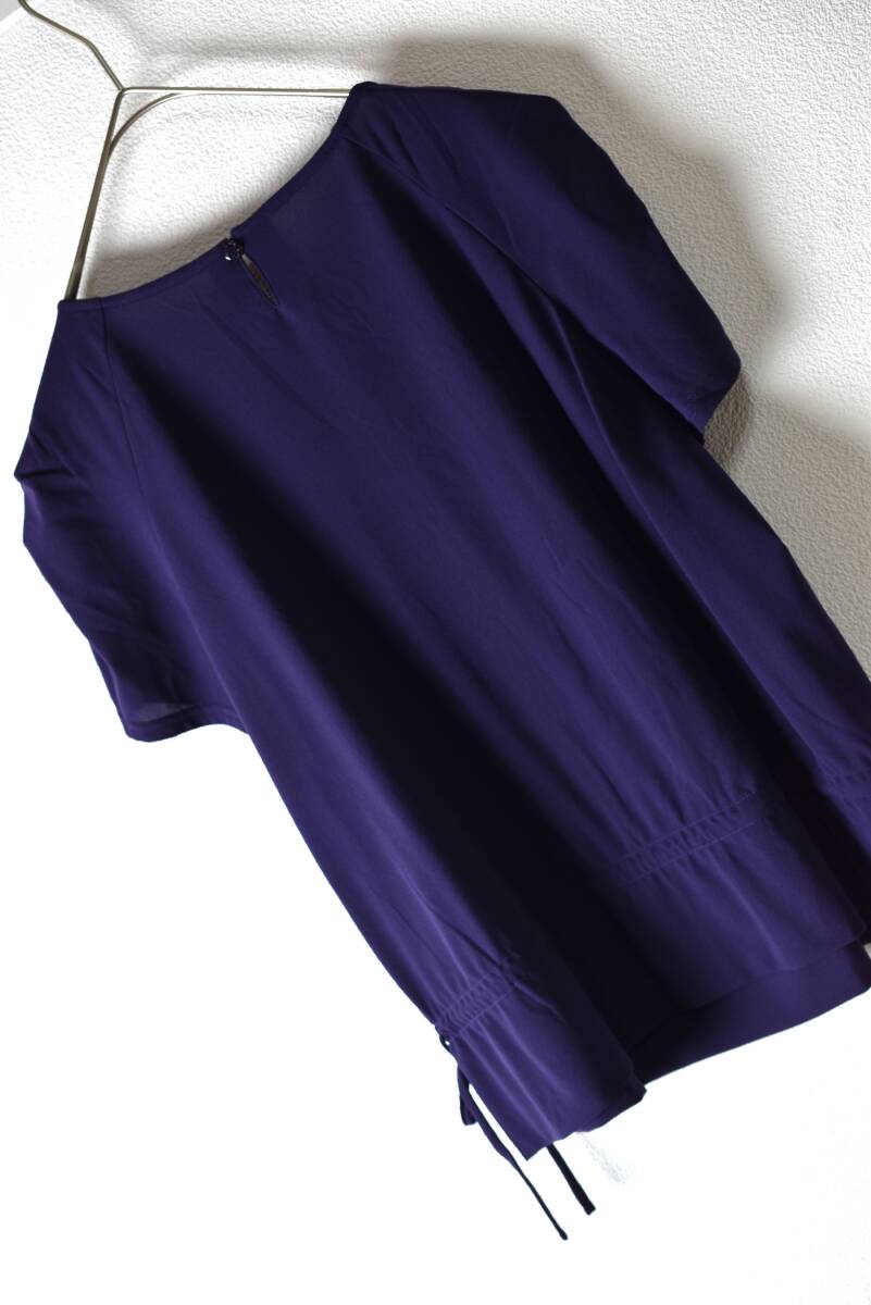 レリアン Leilian プラチナタグ 半袖メッシュネットジャージカットソー サイズ11 紫色_画像6