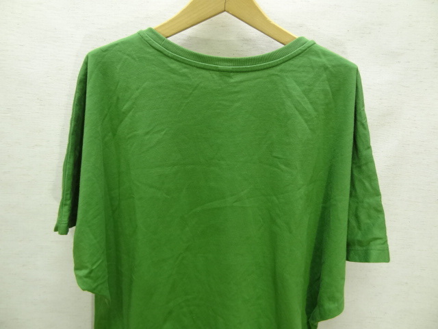 全国送料無料 ユニクロ UNIQLO レディース ドルマンスリーブ 綿100%クルーネック 半袖 緑色Tシャツ Mサイズ