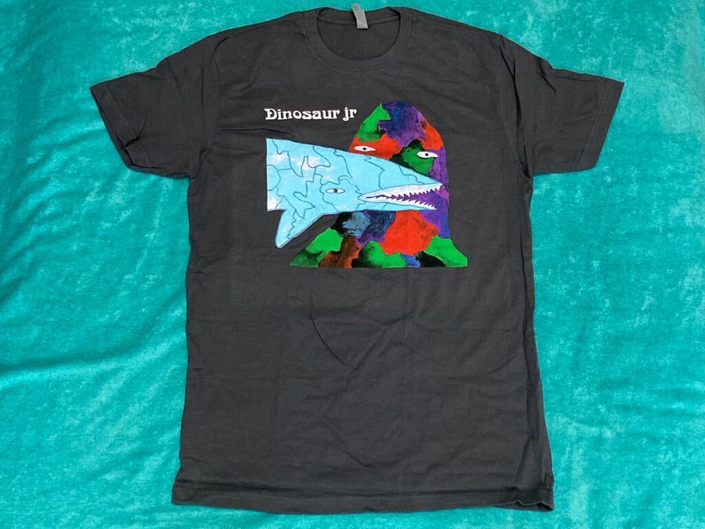 DINOSAUR JR ダイナソー ジュニア Tシャツ M バンドT ロックT Green Without A Sound Where You Beenの画像1