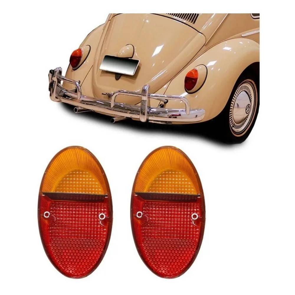  rear light tail light lens pair 2 piece set lens color amber red red T1 air cooling VW air cooling Volkswagen Beetle VW 62 year ~67 year 
