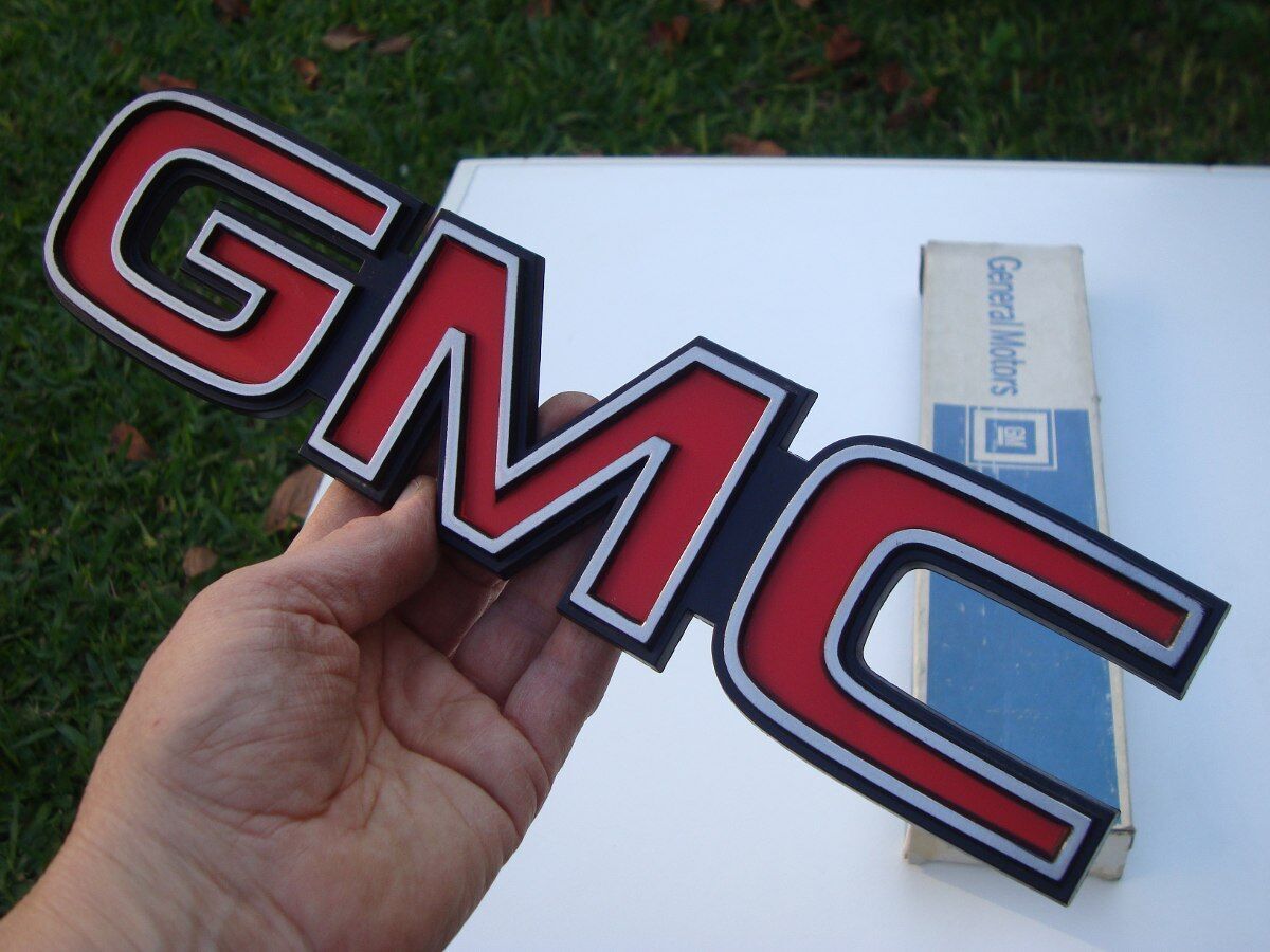 エンブレム 書き GM Chevrolet シボレー GMC ビンテージ フロント フード 赤 レッド メッキ クラシック カー ピックアップ トラック 同梱_画像1