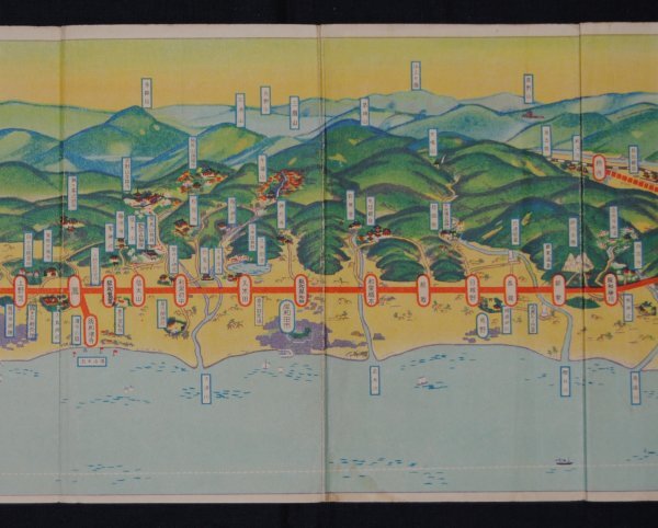 阪和電鉄 沿線御案内 省線 国鉄 JR 阪和線 鳥瞰図 古地図 地図 明治 大正 昭和 戦前 き_画像3