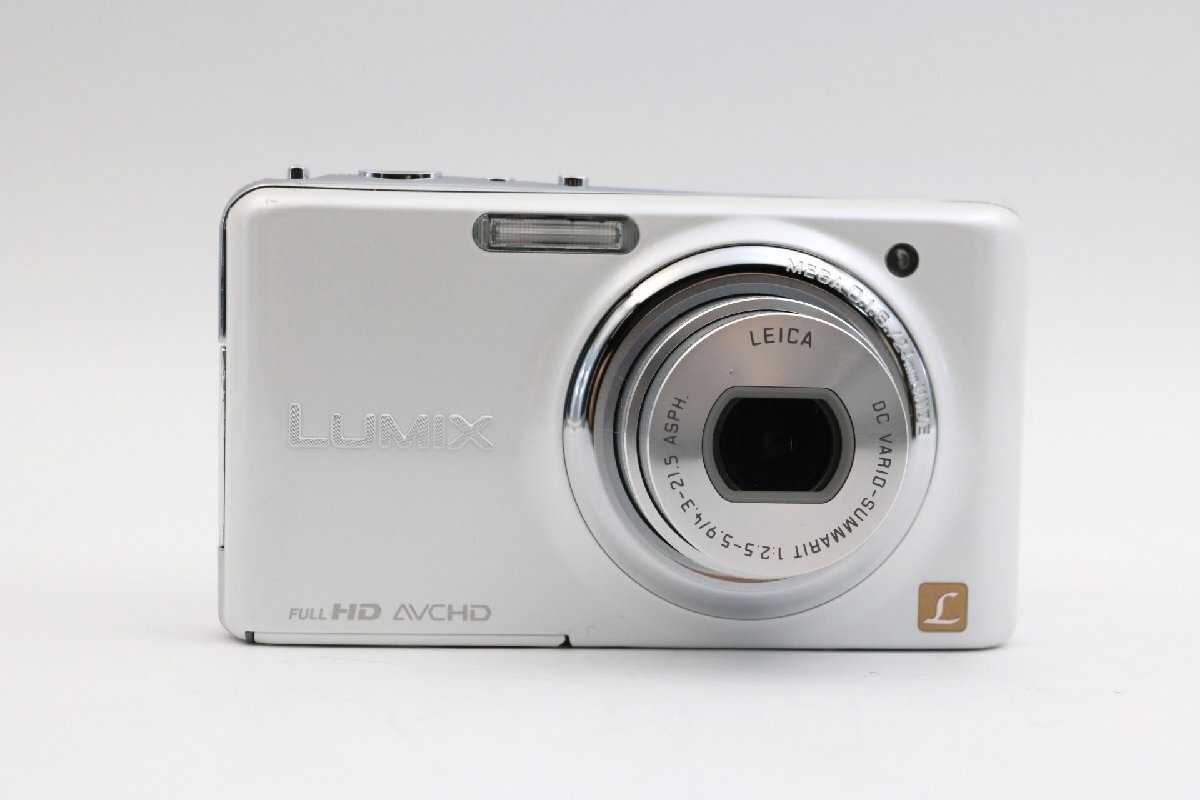 《動作保証》 パナソニック Panasonic Lumix DMC-FX77 リリーホワイト コンパクト デジタル カメラ 広角24mm ズーム5倍 1410万画素_画像2