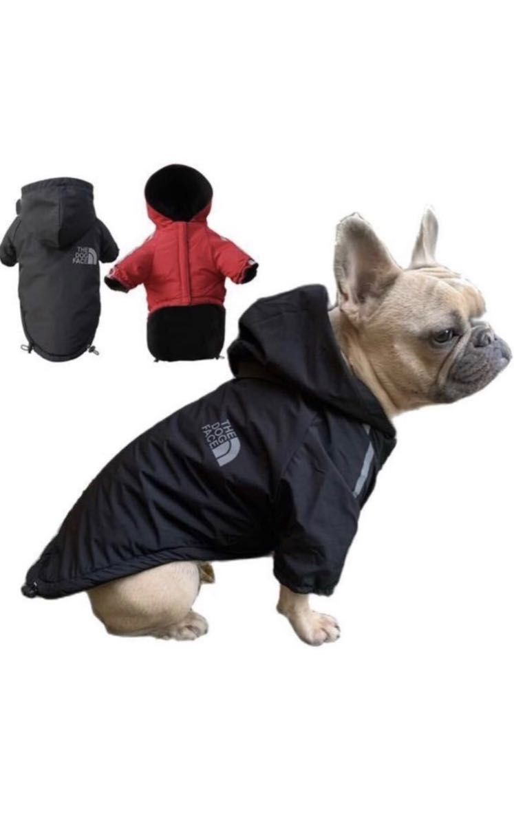 犬 服 犬の服 パーカー ペットウェア 小型犬 服ペット服 ドッグウェア 防寒着 防水 防風 暖かい 犬服 柔らかい 袖あり赤