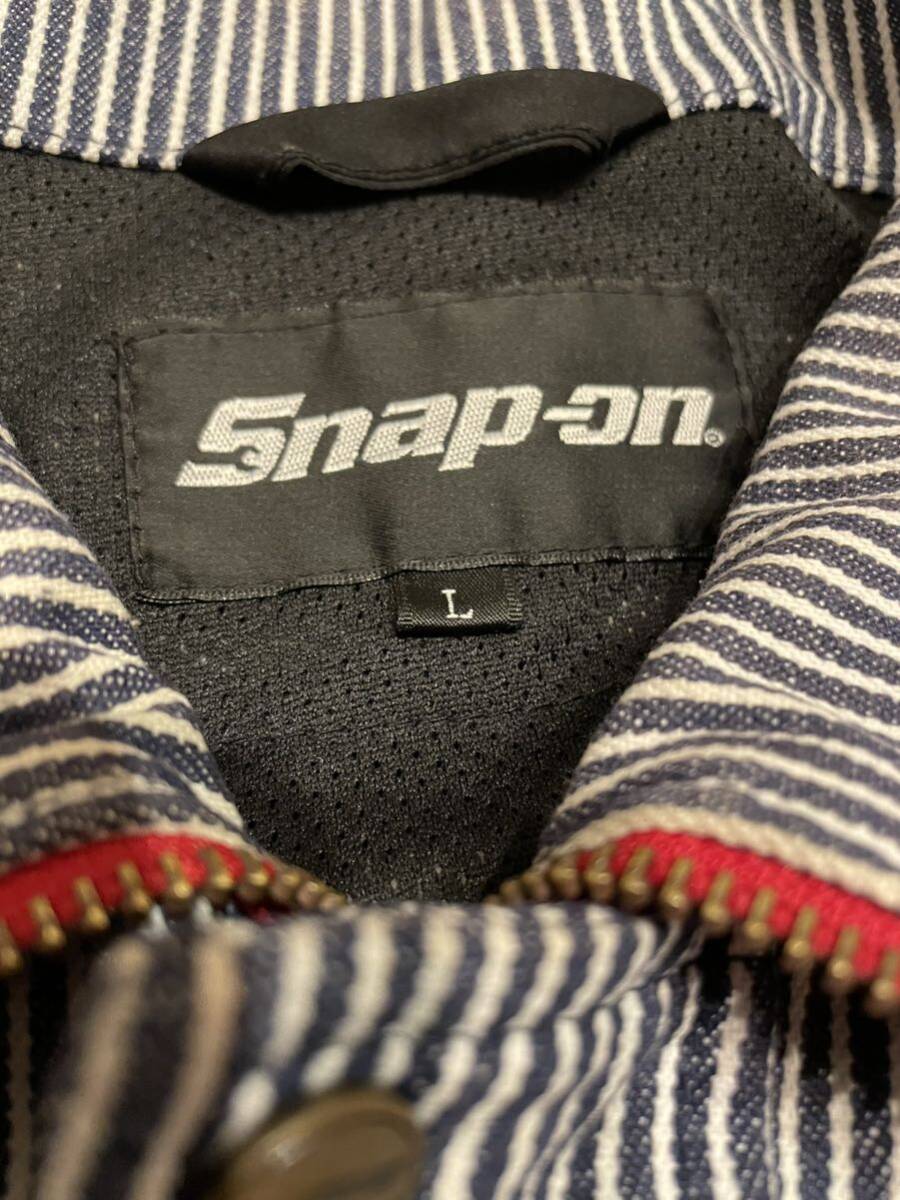 スナップオン snap-on ライディングジャケット ヒッコリー Lサイズの画像5