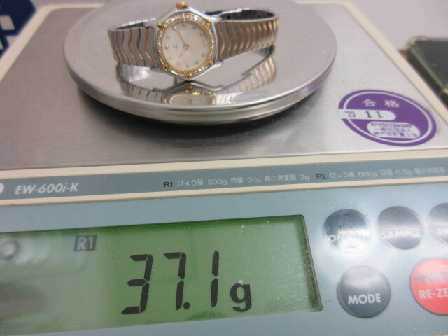 EBEL 1057902 18K GOLD BEZEL レディース腕時計 K18 12P ダイヤベゼル エベル #60182の画像9