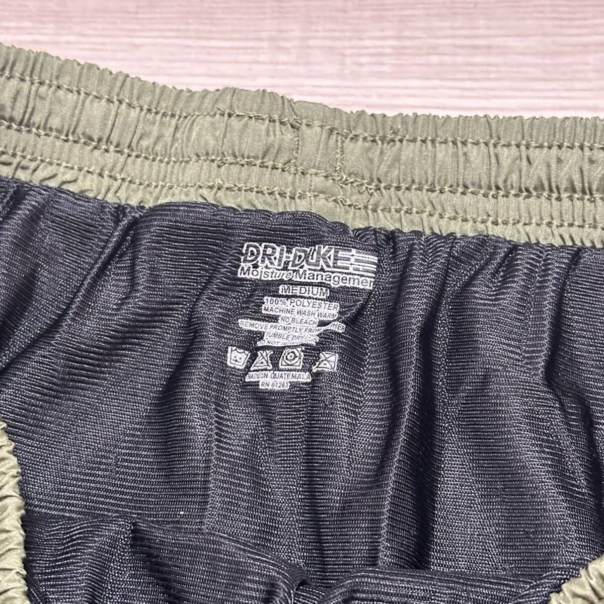 沖縄 米軍放出品 実物 DRI-DUKE USMC MARIEN TRUNKS GENERAL PORPOSE トレーニングパンツ ショートパンツ OD MEDIUM (管理番号VW124)_画像4