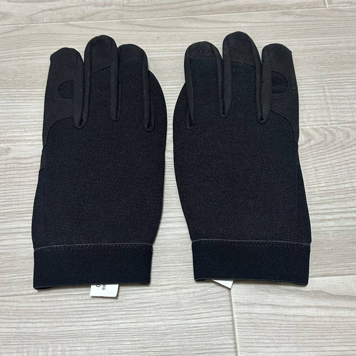 沖縄 米軍放出品 GLOVES HIGH DEXTERITY BLACK LARGE ブラック グローブ 手袋 黒 アウトドア (管理番号QR118)_画像4