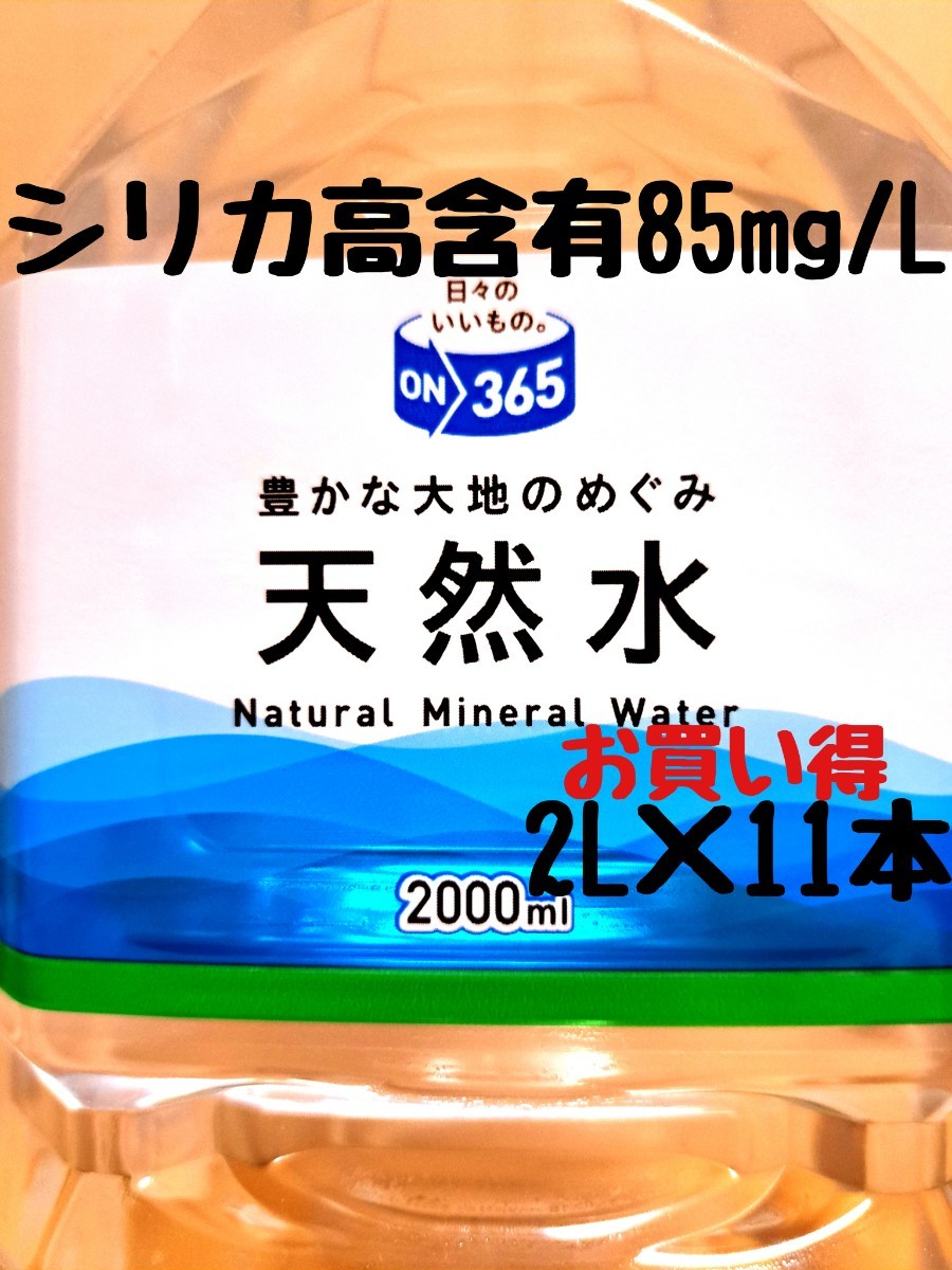 シリカ水　天然水　2L11本　シリカ85ml/L霧島湧水　飲むシリカ　のむシリカ_画像1