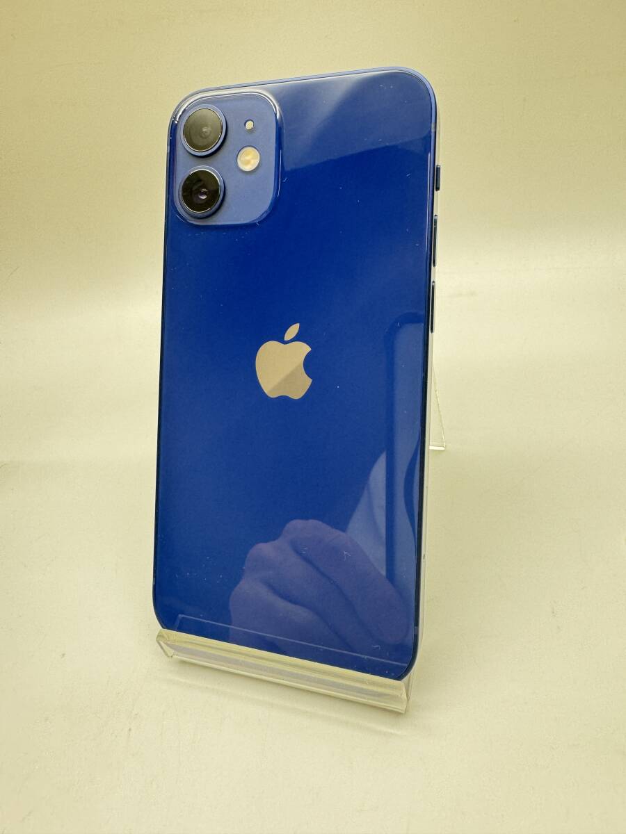 【大黒屋】美品Apple iPhone12 mini 128GB Blue MGDP3J/A バッテリ100% SIMフリー 元箱有_Apple iPhone12 mini 128GB Blue MGDP3J/A