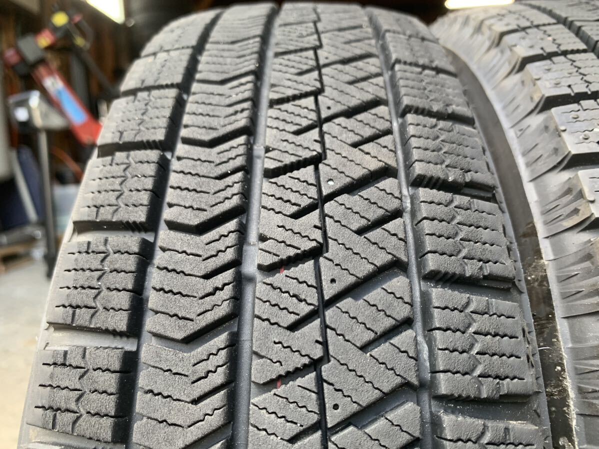 バリ山 スタッドレス アルミホイール 4本セット ブリヂストン ブリザック VRX2 155/65R14 2022年 14×4.5J_画像5